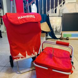 Hamburg Shopping Trolley And Basket Set