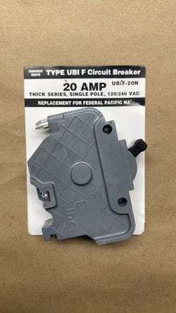 Connecticut Electric UBIF-20N Type Ubi F 20A Single Pole Thick Circuit Breaker