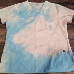 Custom SlumdogTrillionaire Tye Dye Scrub 2xl