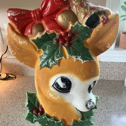 Vintage Styrofoam Reindeer 1960s