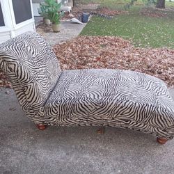 Zebra Print Chaise