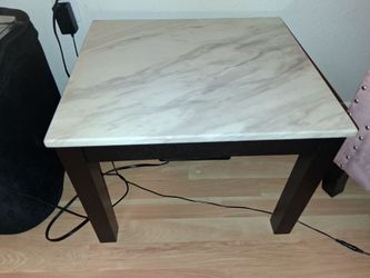 Side Table with Marble Top