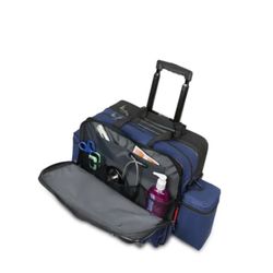 Hopkins Navy Blue Rolling Med Bag with EZ-View Feature 