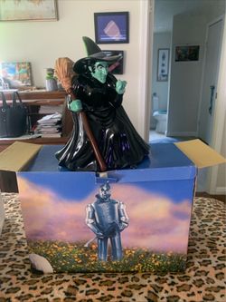 Wicked witch cookie jar