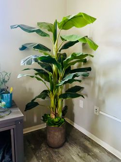 Tall faux plant