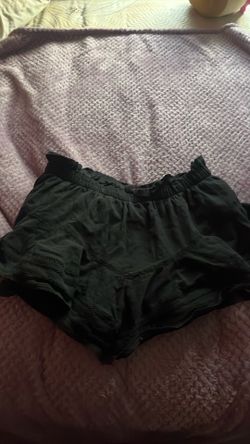 AERIE, Flowy Cotton Black Skort
