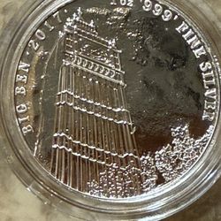 2017 1oz Great British Big Ben Silver Coin 