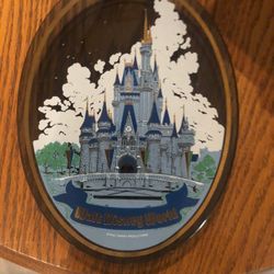 Authentic Vintage Walt Disney World, Magic Kingdom Glass Plate/ Dish