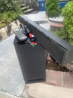 Sony SA WCTI50 Subwoofer With SoundBar SS CTI50 Home Theater system. With Remote . Others Asking $149.95 Reduced To Sell