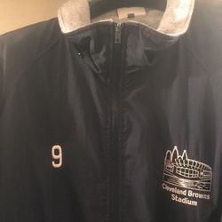 Cleveland Brown’s Stadium Jacket #9 Original Perfect Condition 