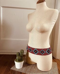 Navajo beaded stretch belt