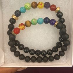 Black Onyx Chakra Bracelets