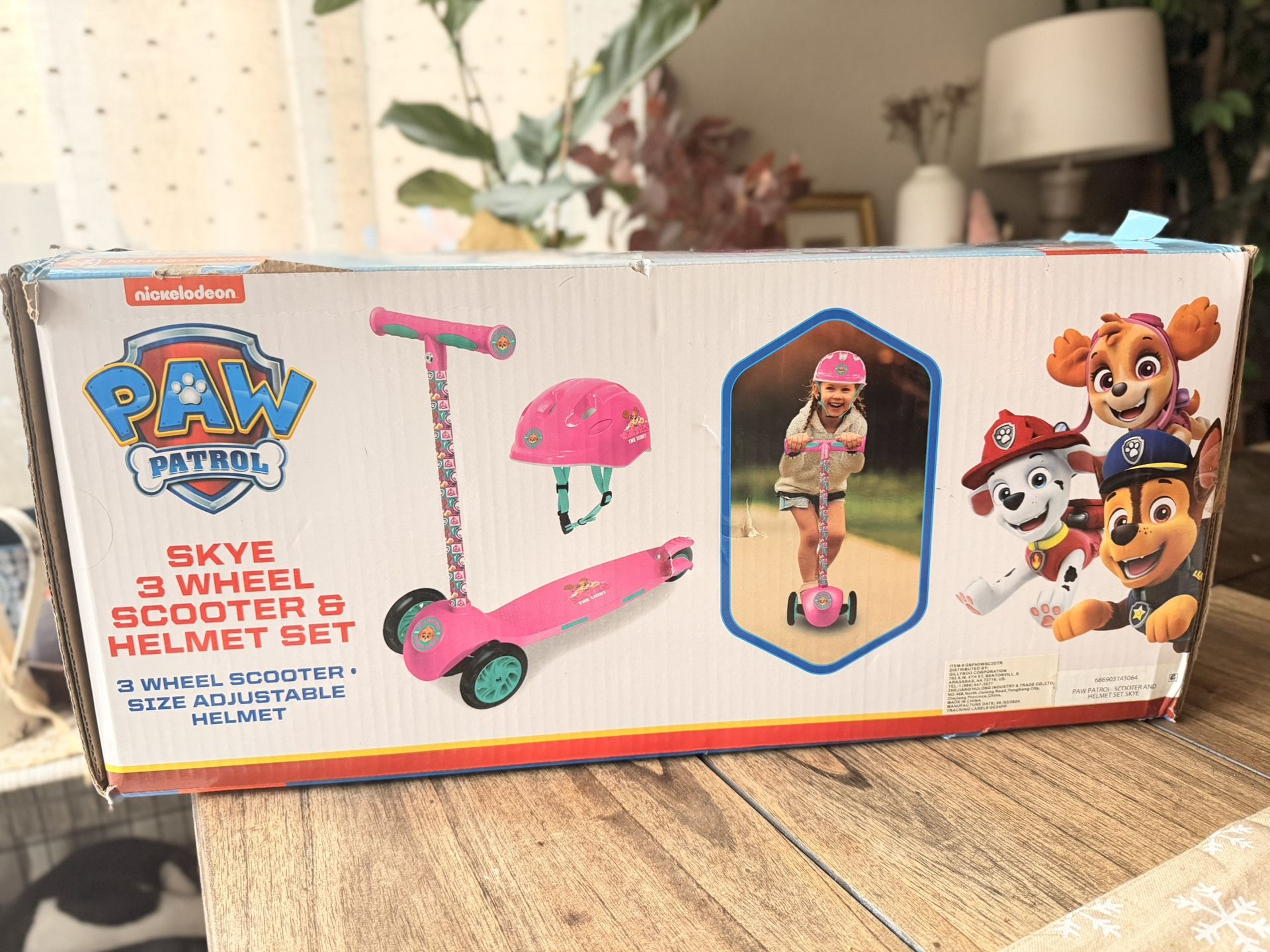 Paw Patrol Scooter & Helmet