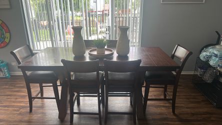 wooden dining table