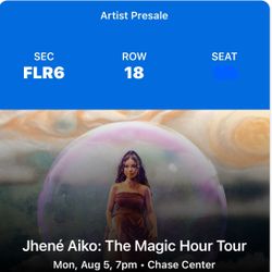 Jhene tickets 