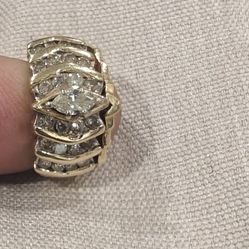 14 K Gold Wedding Ring Set 6.3 G