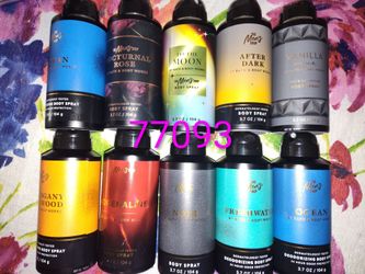 Men's bath & Body Works sprays $10 *** Houston TX 77093