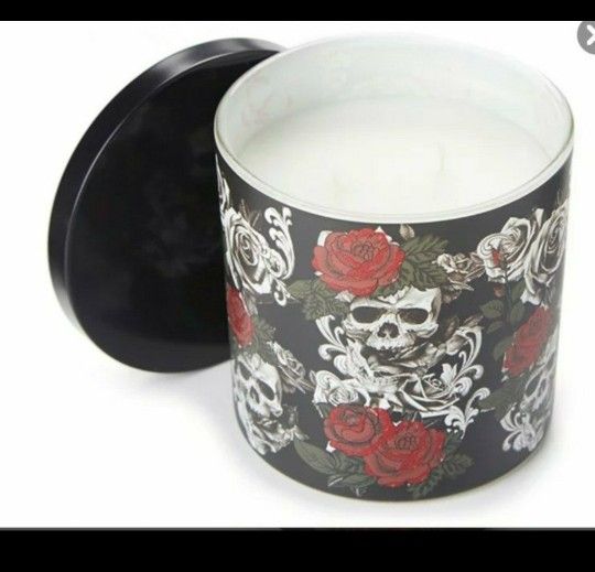 Skull & Roses Spiced Orange Jar Candle