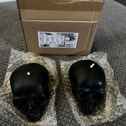 Black Skull Candles