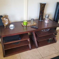 SOLID WOOD TV STAND.  56Wx 21Lx 22H 