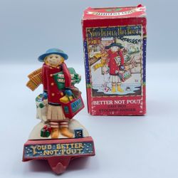 Mary Engelbreit Better Not Pout Cast Iron Stocking Hanger Midwest Cannon Falls