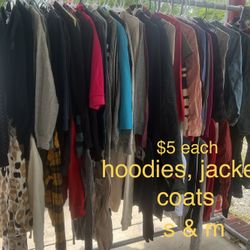 hoodies, coats, jackets, i have hundreds of items check everything here just click my profile photo 