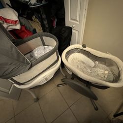 Baby Bassinet, Chairs And Bathing Pad