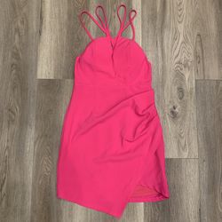 Hot Pink ANGL Mini Dress