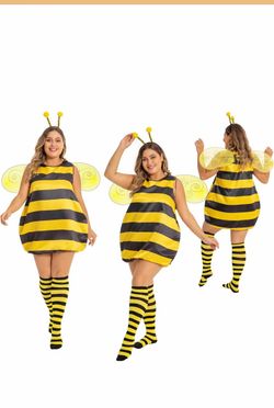 Fairycece Plus Size Bee Costume for Women