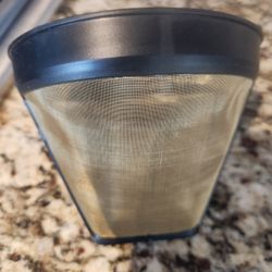 Gold Cone Coffee Filter Size 4 Reusable Capresso Maker New