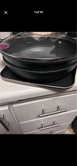 Pans and a griddle