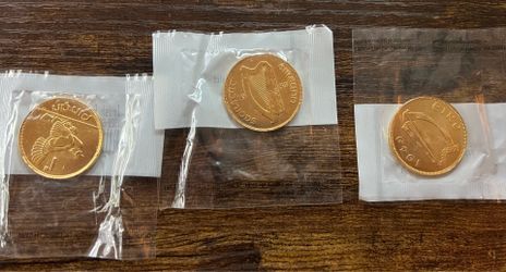 24k gold plated Irish Penny
