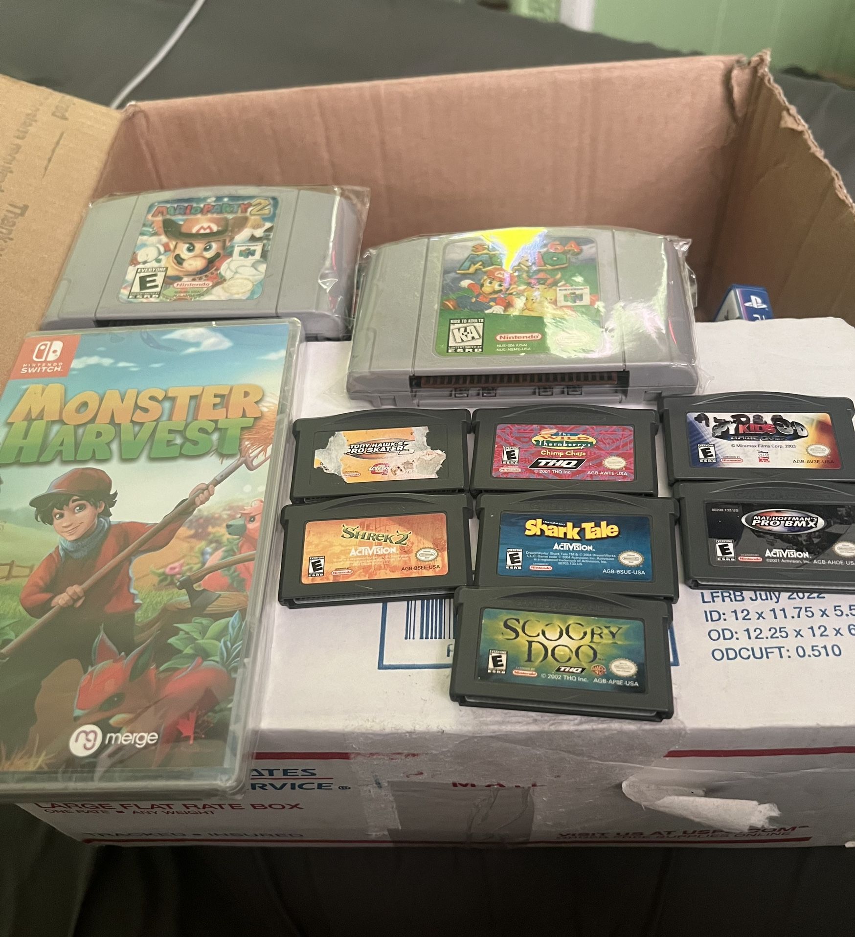 nintendo 64,Gameboy,and one switch game