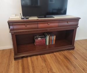 Oak Wood TV Stand Buffet Book Case
