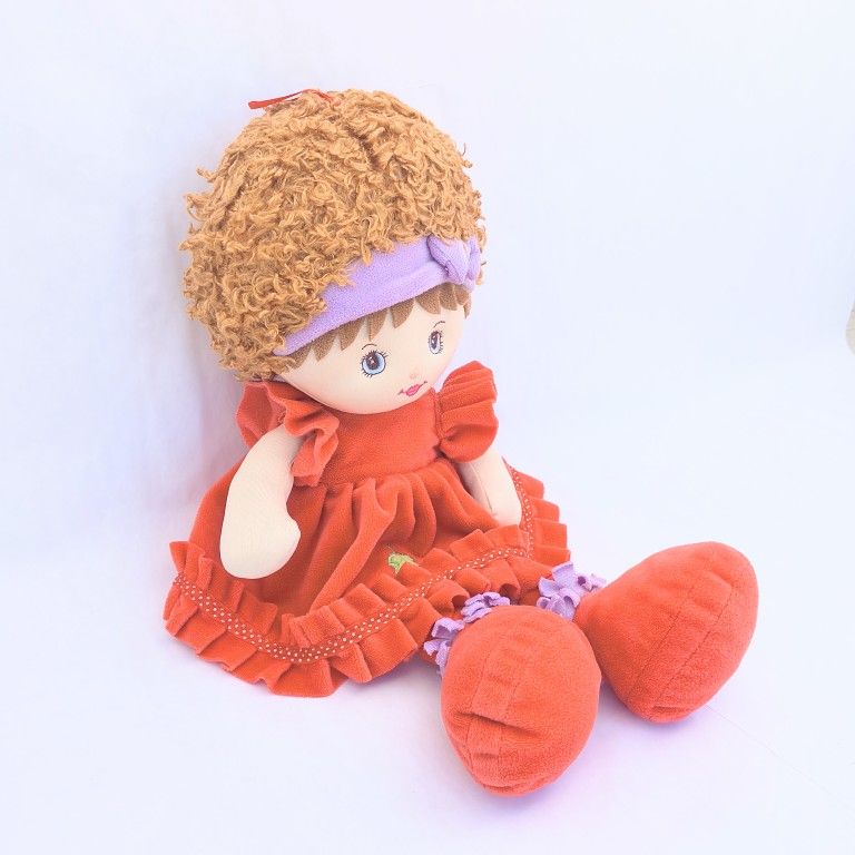 TOYS | 18" Plush Rag Doll With Red Dress 18"