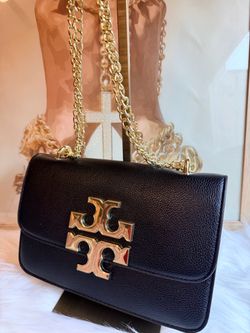 Tory Burch Black  Chain Shoulder Bag