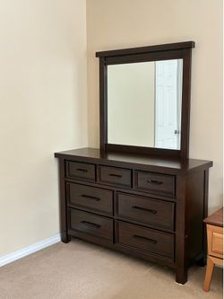 7 drawer dresser and mirror