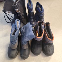 snow boots size 2 youths