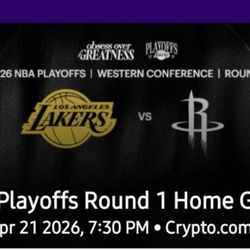 West Conf Qtrs: Lakers Vs Rockets Rd 1 Hm Gm 2