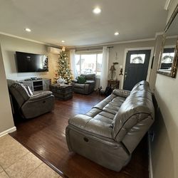 2 Piece Leather Sofa Recliners