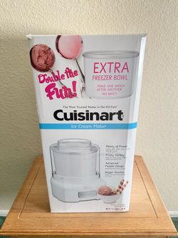 🍦Cuisinart ICE-21EBWS 1.5-Quart Ice Cream Maker with Extra Freezer Bowl - New Open Box