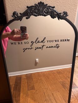 Mirror for seating chart.