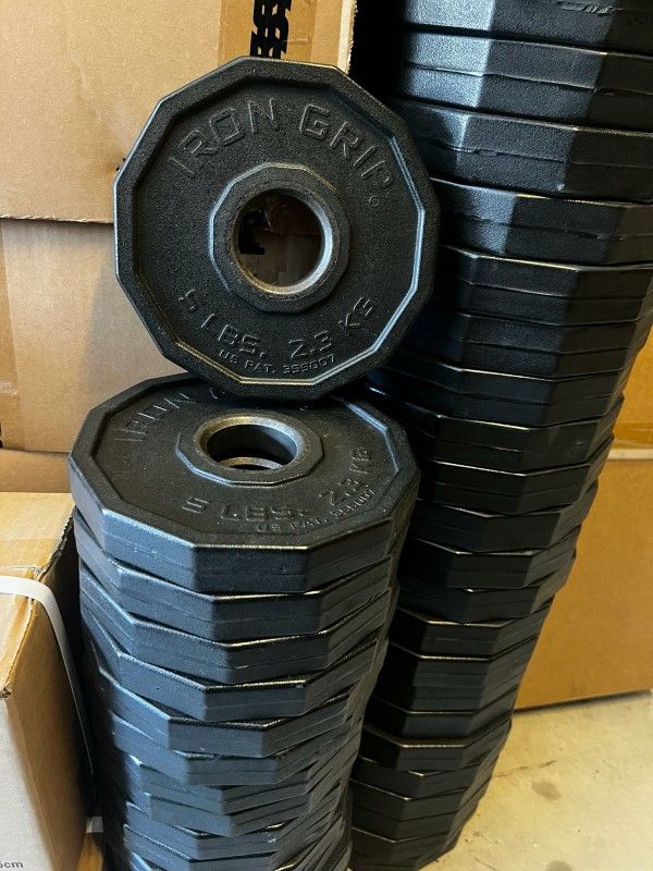 Iron Grip Olympic Weights Urethane 10lb Weight Plates