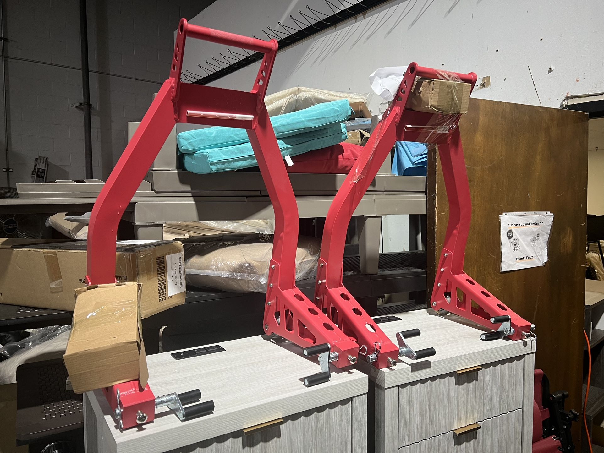 New Red Motorcycle Stand $50/ea