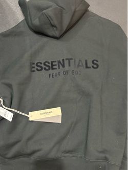 Essentials fear of god black hoodie