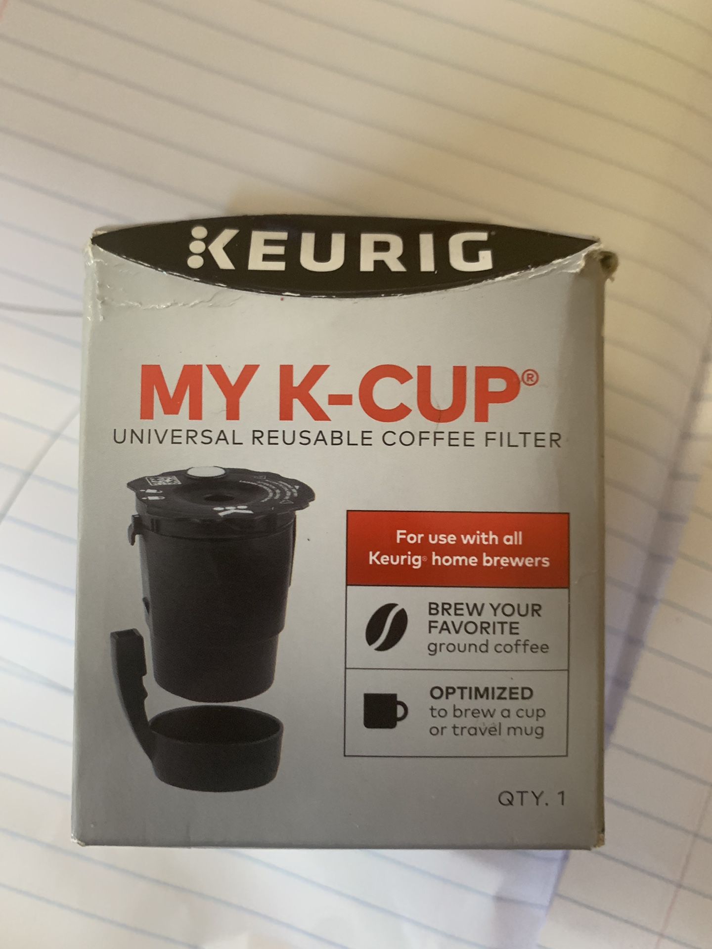 K-cup reusable coffee filter