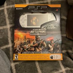 PSP Mint Condition Never Opened White Star Wars Battle Front Edition 