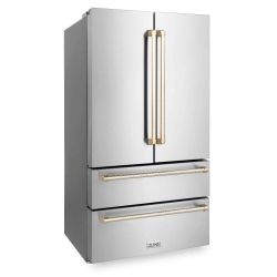 ZLine 4 Door Counter Depth Refrigerator Stainless Steel New In Box