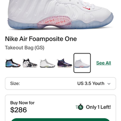 Nike air foamposite one (send offer )