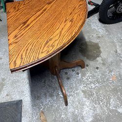 Corner Table  Heavy Wood